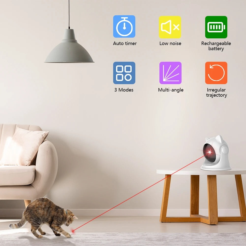 PawVerse™ Automatic Interactive Cat Laser Toy